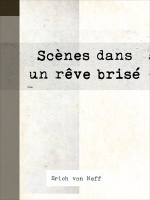 cover image of Scènes dans un rêve brisé